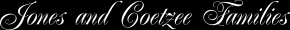 Jones and Coetzee Families
